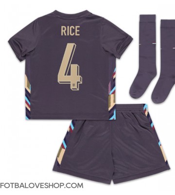 Anglie Declan Rice #4 Dětské Venkovní Dres ME 2024 Krátký Rukáv (+ trenýrky)